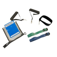 CanDo Adjustable Exercise Band Kit - 2 band moderate (green, blue)