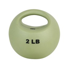 CanDo One Handle Medicine Ball - 2 lb - Tan