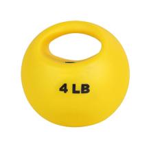 CanDo One Handle Medicine Ball - 4 lb - Yellow