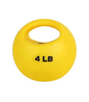 CanDo One Handle Medicine Ball - 4 lb - Yellow