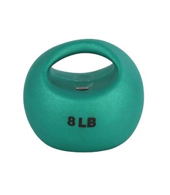 CanDo One Handle Medicine Ball - 8 lb - Green