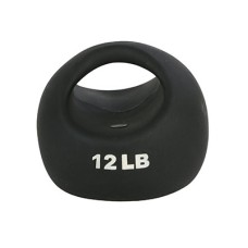 CanDo One Handle Medicine Ball - 12 lb - Black