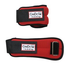 CanDo Weight Straps - 2 lb Set (2 each: 1 lb weight) - Red