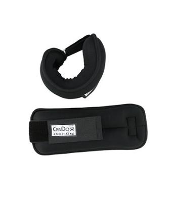 CanDo Weight Straps - 5 lb Set (2 each: 2-1/2 lb weight) - Black