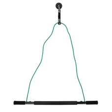 CanDo over door exercise bar and tubing, Green - medium