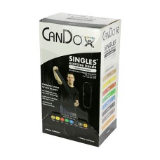 CanDo Low Powder Exercise Band - box of 30, 5' length - Black - x-heavy