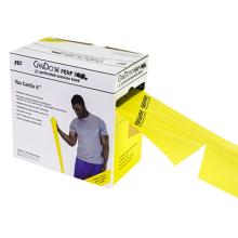 CanDo Low Powder Exercise Band - 100 yard Perf 100 roll - Yellow - x-light