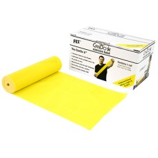 CanDo Low Powder Exercise Band - 6 yard roll - Yellow - x-light