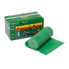 CanDo Low Powder Exercise Band - 6 yard roll - Green - medium
