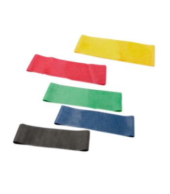 CanDo Band Exercise Loop - 5-piece set (10"), (1 each: yellow, red, green, blue, black)