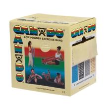 CanDo Low Powder Exercise Band - 25 yard roll - Tan - xx-light