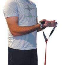 CanDo Exercise Band - Accessory - Foam Padded Adjustable Sports Handle - Each