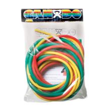 CanDo Low Powder Exercise Tubing Pep Pack - Easy with Yellow, Red, and Green tubing