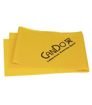 CanDo Latex Free Exercise Band - 4' length - Yellow - x-light