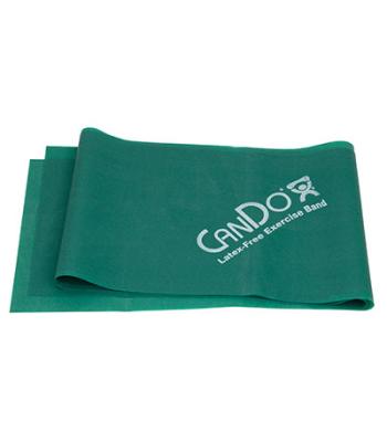 CanDo Latex Free Exercise Band - 4' length - Green - medium