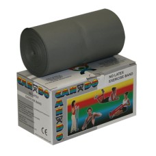CanDo Latex Free Exercise Band - 6 yard roll - Silver - xx-heavy