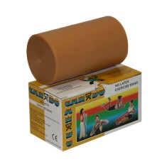 CanDo Latex Free Exercise Band - 6 yard roll - Gold - xxx-heavy