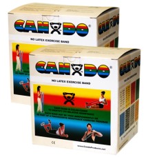 CanDo Latex Free Exercise Band - 100 yard (2 x 50 yard rolls) - Tan - xx-light