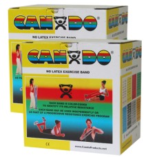 CanDo Latex Free Exercise Band - 100 yard (2 x 50 yard rolls) - Yellow - x-light