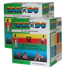 CanDo Latex Free Exercise Band - 100 yard (2 x 50 yard rolls) - Green-medium