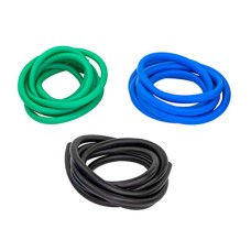 CanDo Latex-Free Exercise Tubing - PEP Pack - Moderate (Green, Blue, Black)