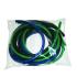 CanDo Latex-Free Exercise Tubing - PEP Pack - Moderate (Green, Blue, Black)