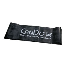 CanDo Latex Free Exercise Band - 5' length - Black - x-heavy