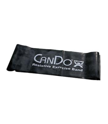 CanDo Latex Free Exercise Band - 5' length - Black - x-heavy