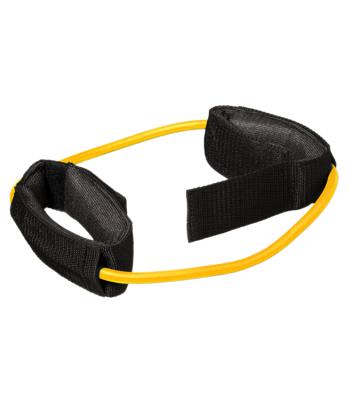CanDo Exercise Tubing with Cuff Exerciser - 35" - Yellow - X-light