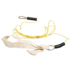 CanDo exercise bungee cord with attachments, 4', Tan - xx-light