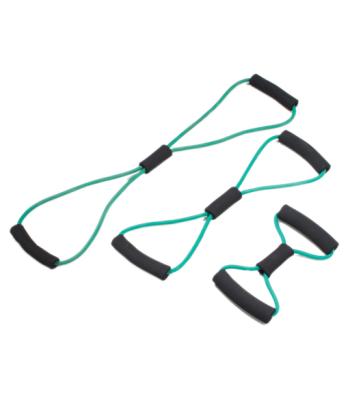 CanDo Tubing BowTie Exerciser - 3-piece set (14", 22", 30"), green