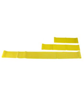CanDo Band Exercise Loop - 3 piece set (10",15",30"), yellow - x-light
