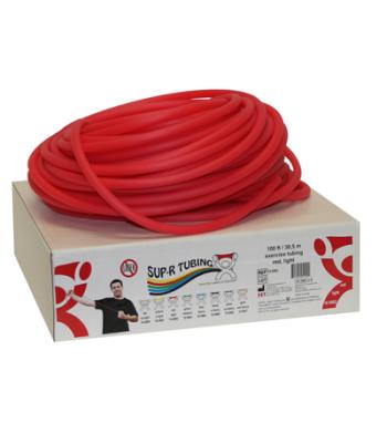 Sup-R Tubing - Latex Free Exercise Tubing - 100' dispenser roll - Red - light