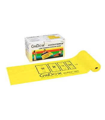 CanDo AccuForce Exercise Band - 6 yard roll - Yellow - x-light