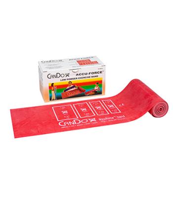 CanDo AccuForce Exercise Band - 6 yard roll - Red - light