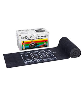 CanDo AccuForce Exercise Band - 6 yard roll - Black - x-heavy