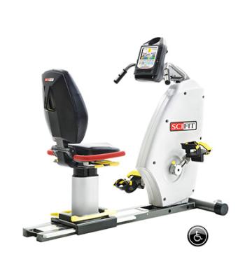SciFit IF ISO7000R Recumbent Bike, Low Support Boots, Premium Seat