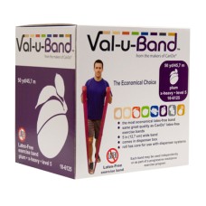 Val-u-Band Resistance Bands, Dispenser Roll, 50 Yds., Plum-Level 5/7, Latex-Free