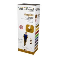 Val-u-Band Resistance Bands, Pre-Cut Strip, 5', Pineapple-Level 7/7, Case of 30, Latex-Free