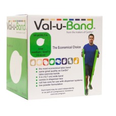 Val-u-Band Resistance Bands, Dispenser Roll, 50 Yds., Lime-Level 3/7, Contains Latex