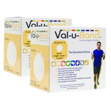 Val-u-Band Resistance Bands, Dispenser Roll, 100 yds. (2 x 50 Yds.), Peach-Level 1/7, Contains Latex