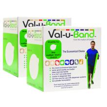 Val-u-Band Resistance Bands, Dispenser Roll, 100 Yds. (2 x 50 Yds.), Lime-Level 3/7, Contains Latex