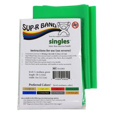 Sup-R Band Latex Free Exercise Band - 5 foot Singles, Green - medium