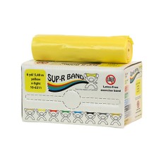Sup-R Band Latex Free Exercise Band - 6 yard roll - Yellow - x-light