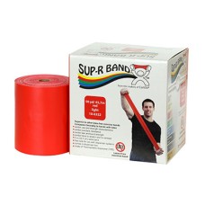 Sup-R Band Latex Free Exercise Band - 50 yard roll - Red - light