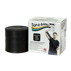 Sup-R Band Latex Free Exercise Band - 50 yard roll - Black - x-heavy