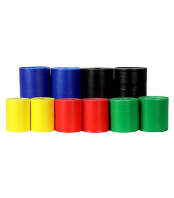 Sup-R Band Latex-Free Exercise Band - Twin-Pak - 100 yard - 5 color set (2 - 50 yard boxes of each color: Yellow, Red, Green, Blue, Black)
