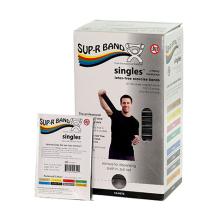 Sup-R Band, latex-free, 5-foot Singles, 30 piece dispenser, black