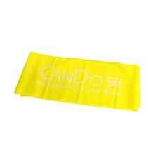 CanDo Low Powder Exercise Band - 5' length - Yellow - x-light