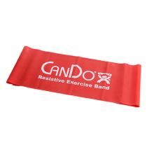 CanDo Low Powder Exercise Band - 5' length - Red - light